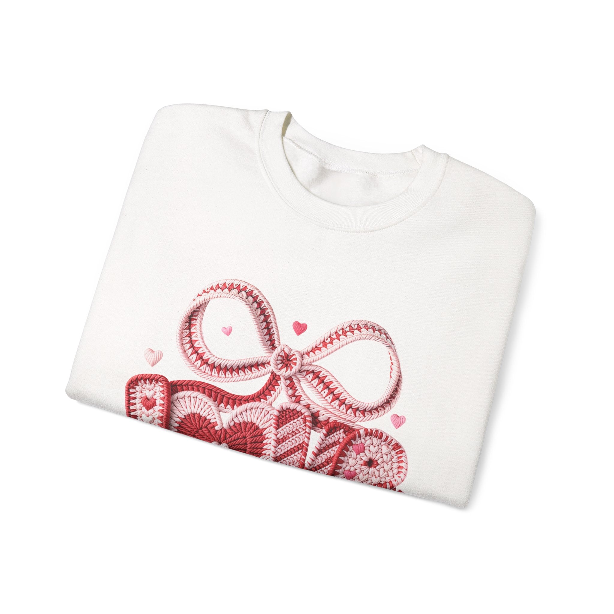 Valentine Ribbon Heart Sweatshirt