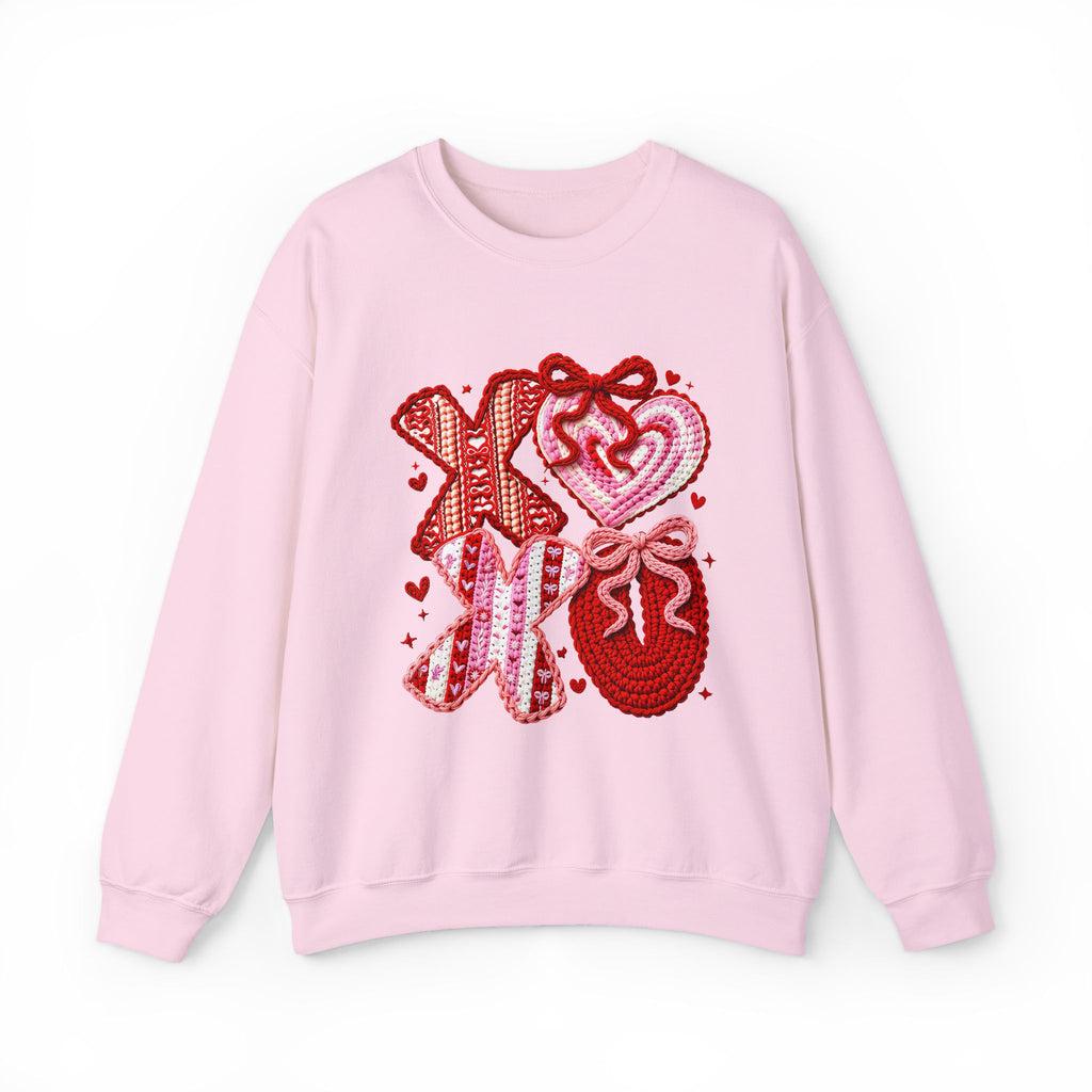 Valentine XOXO Hearts Crewneck Sweatshirt