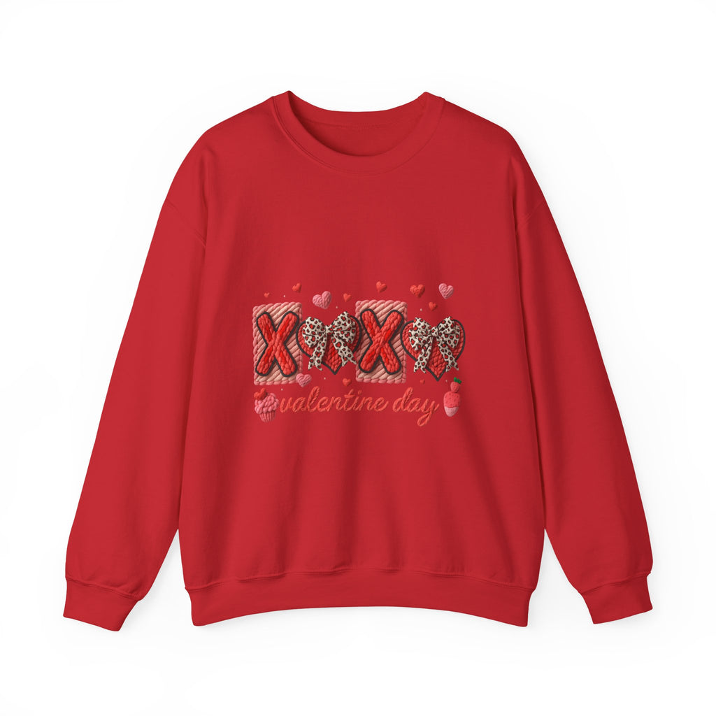 Valentine Day XO Heart Crewneck Sweatshirt
