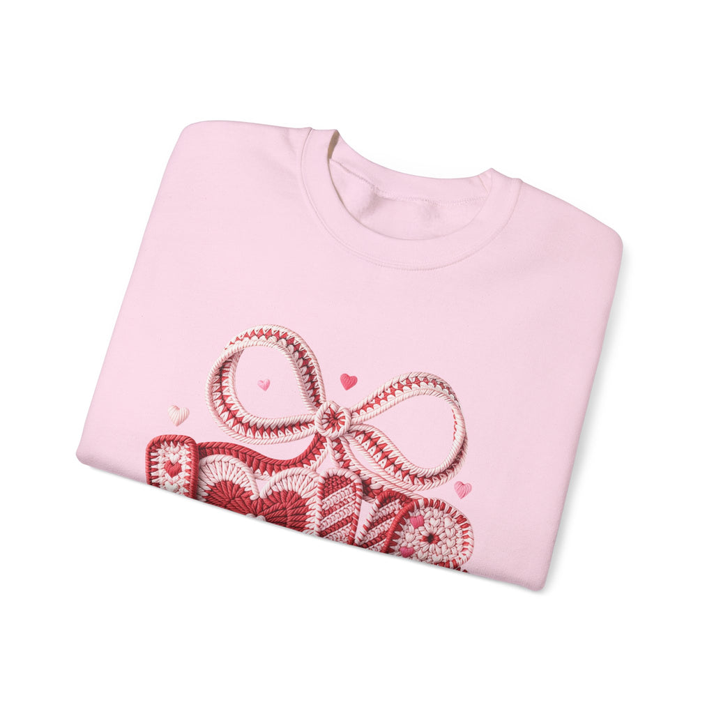 Valentine Ribbon Heart Sweatshirt