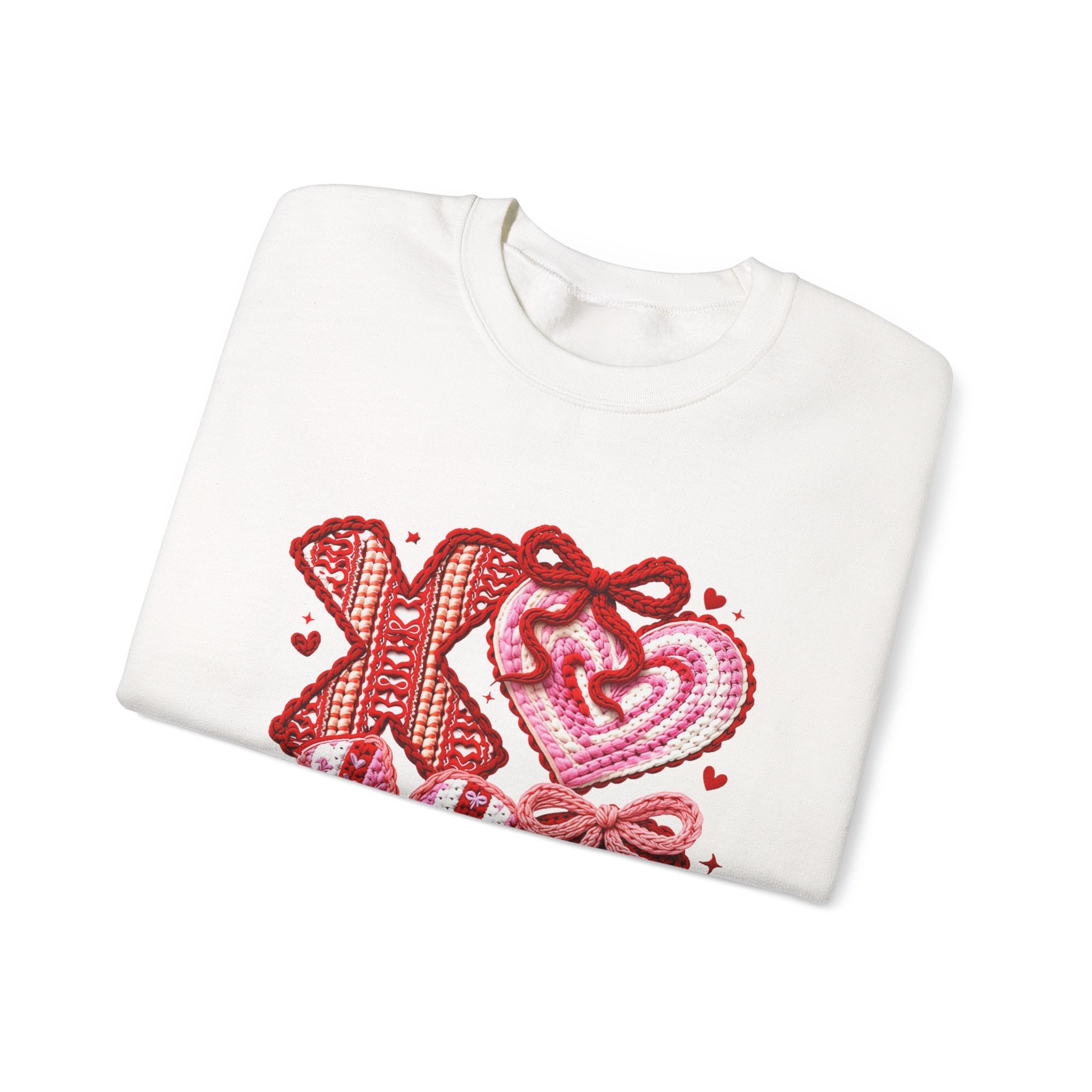 Valentine XOXO Hearts Crewneck Sweatshirt
