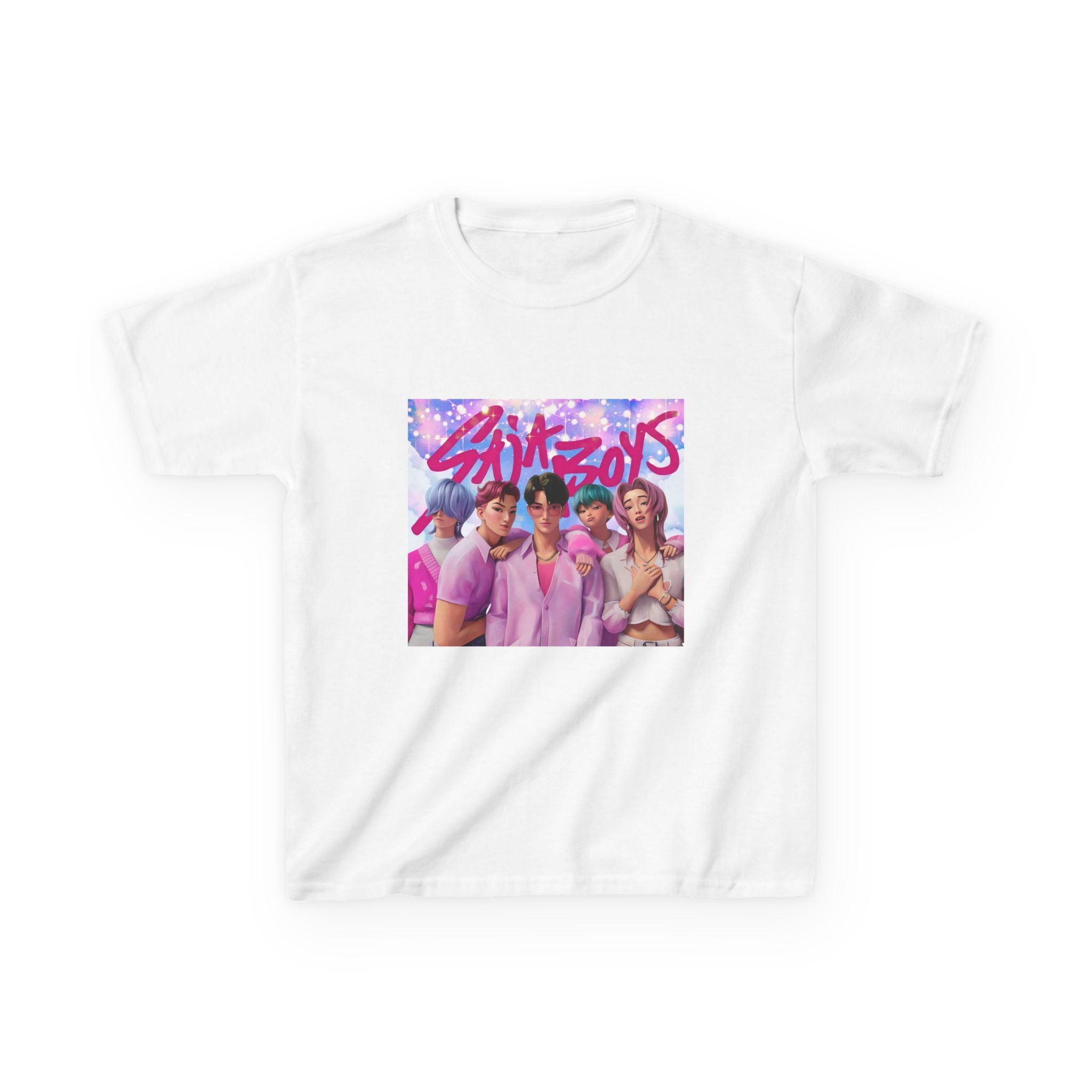 Kids Tee — Colorful Pop Band Graphic “Shortys”