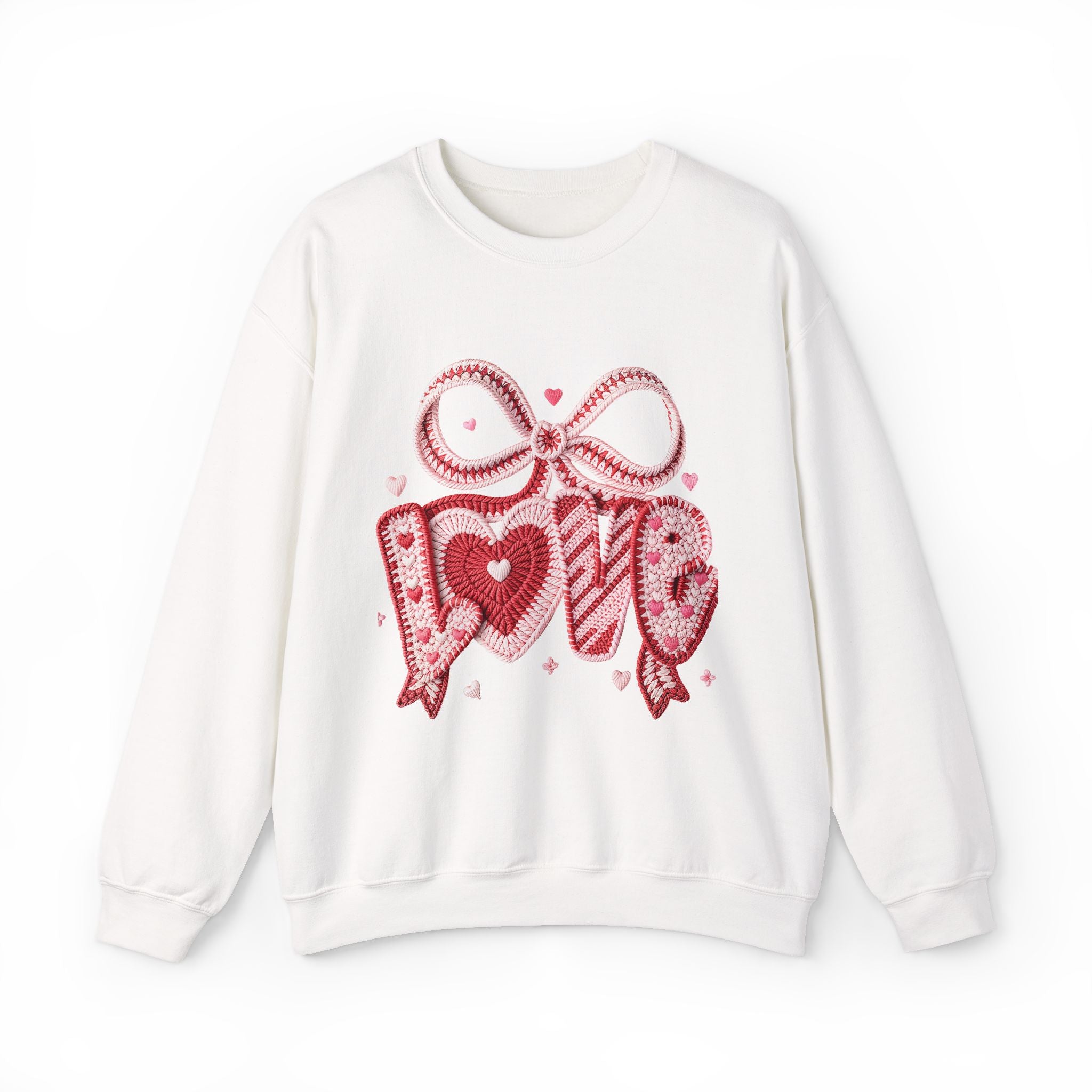 Valentine Ribbon Heart Sweatshirt