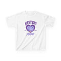 Mystery Ramona Kids T-Shirt — Cute Purple Heart Animated Girl Graphic