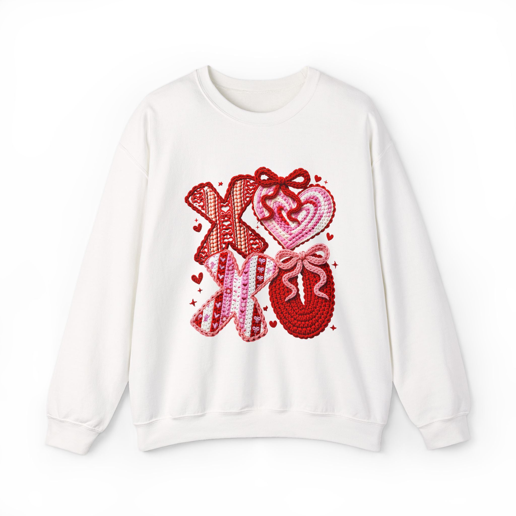 Valentine XOXO Hearts Crewneck Sweatshirt