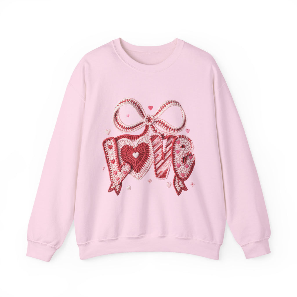 Valentine Ribbon Heart Sweatshirt