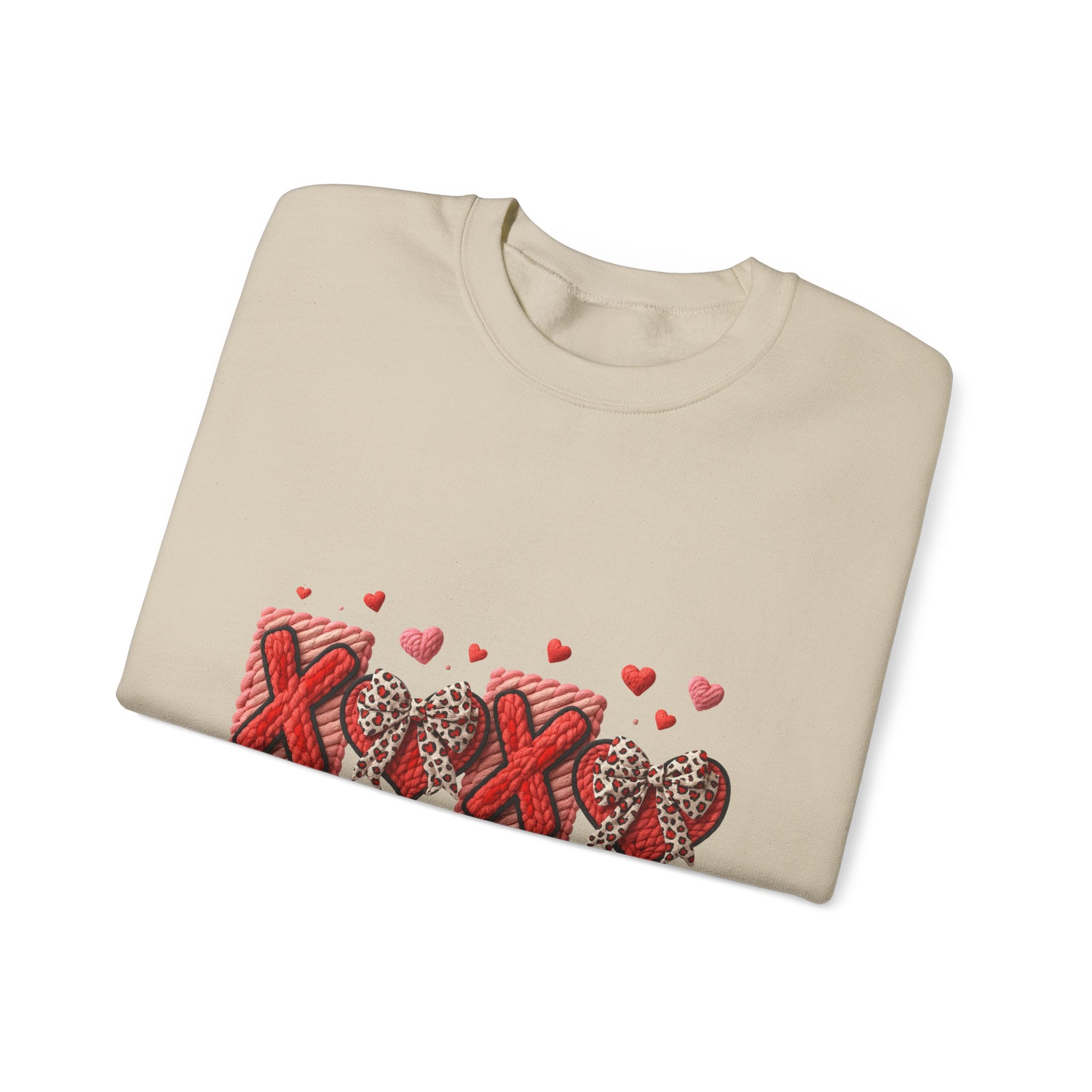 Valentine Day XO Heart Crewneck Sweatshirt