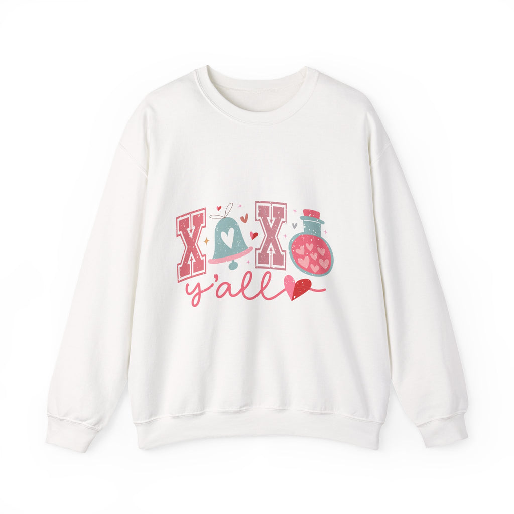 Valentine 'XOX Y'all' Heart Graphic Crewneck Sweatshirt