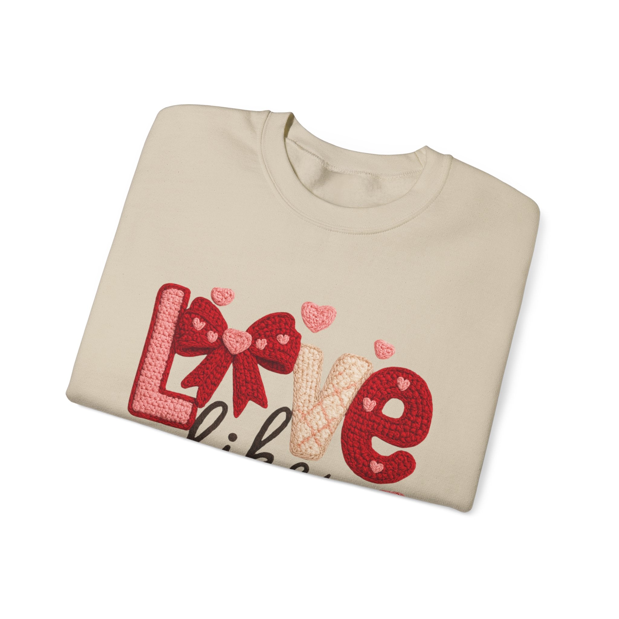 Crewneck Sweatshirt — "Love Like Jesus" Valentine Christian Graphic