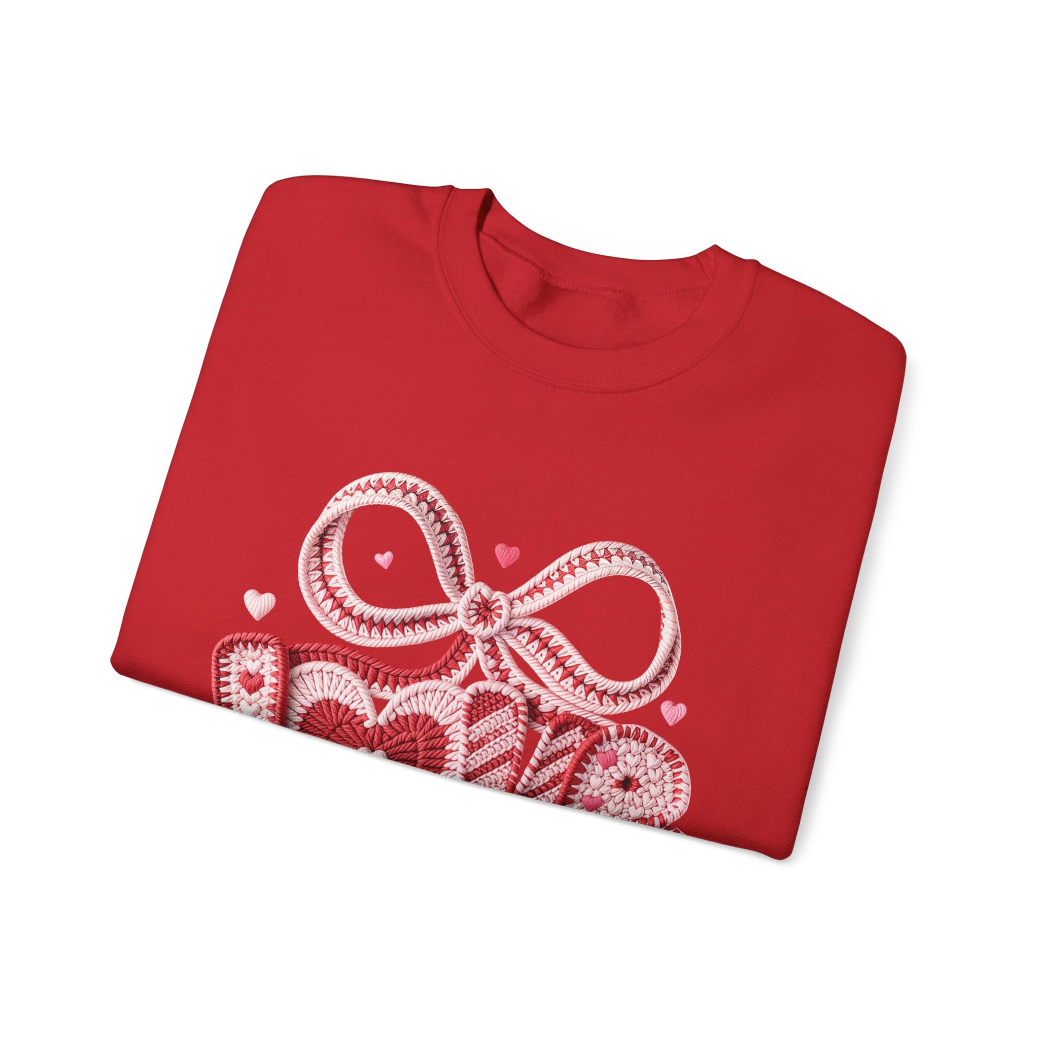 Valentine Ribbon Heart Sweatshirt